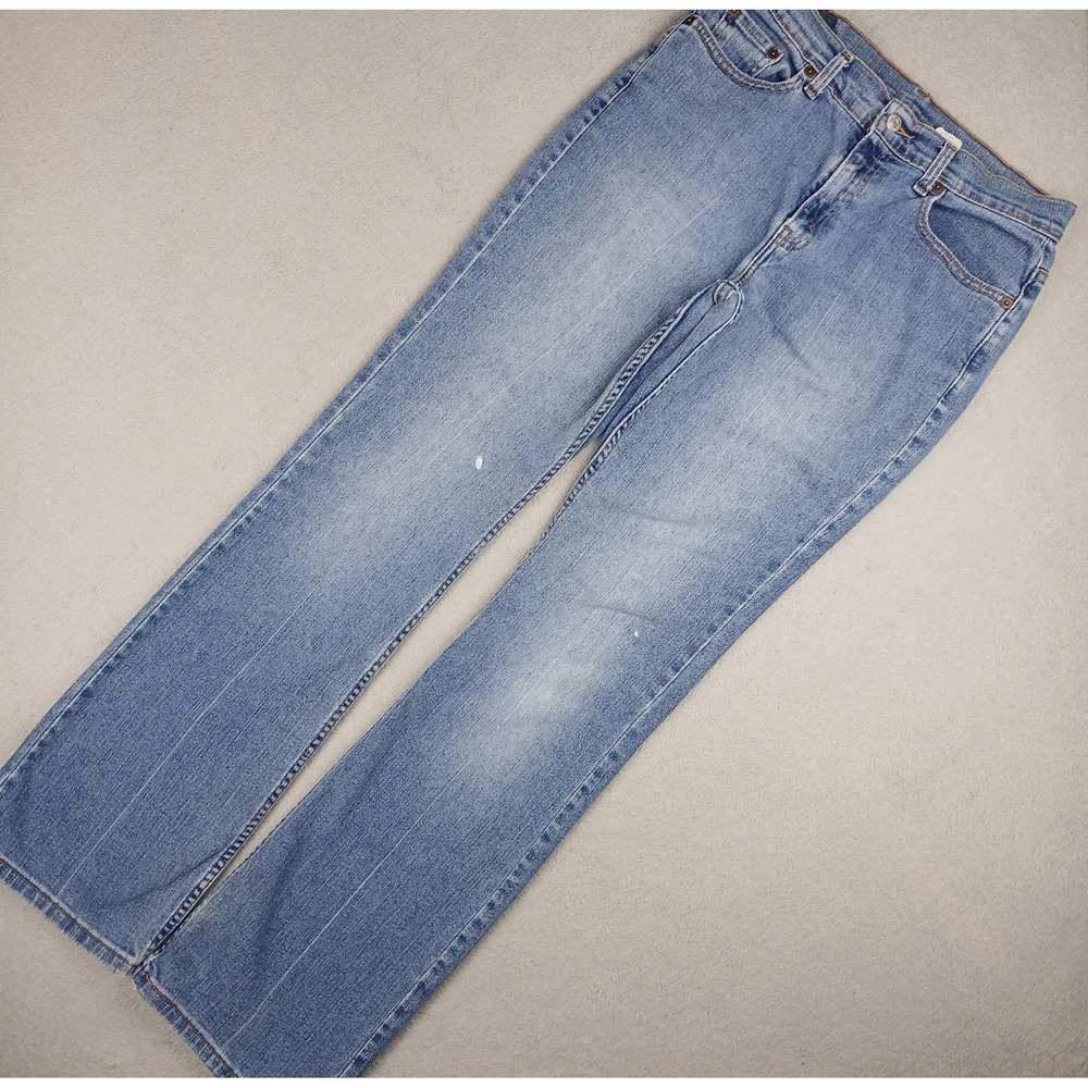 Vintage Levis 515 Boot Cut Jeans Women 10M Blue Lower Rise Medium Wash Denim 90s